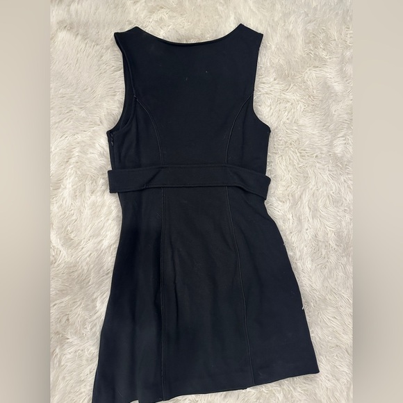 Bebe black sleeveless dresss with buttons & belt| Size small - Picture 3 of 4